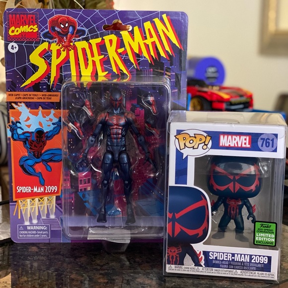 Funko Other - Spider-Man 2099 FUNKO COMIC CON / HASBRO SPIDER-MAN 2099 ACTION FIG BUNDLE ‼️🕷